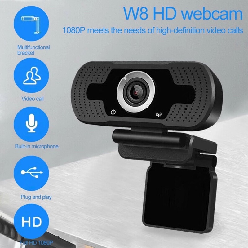 Webcam có mic FHD1080P Siêu nét - học và họp online