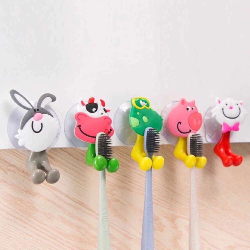 Móc kẹp bàn chải đánh răng hình thú