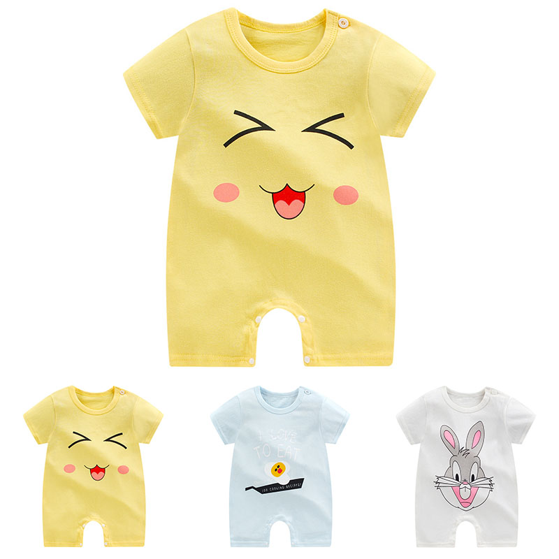 Áo liền quần tay ngắn cho bé từ 3-36 tháng tuổi