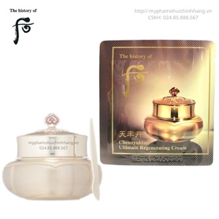 Xả hàng giá sỉ Gói sample dùng thử Kem Dưỡng tái sinh Whoo Cheonyuldan Ultimate Regenerating Cream - Ohui chính hãng