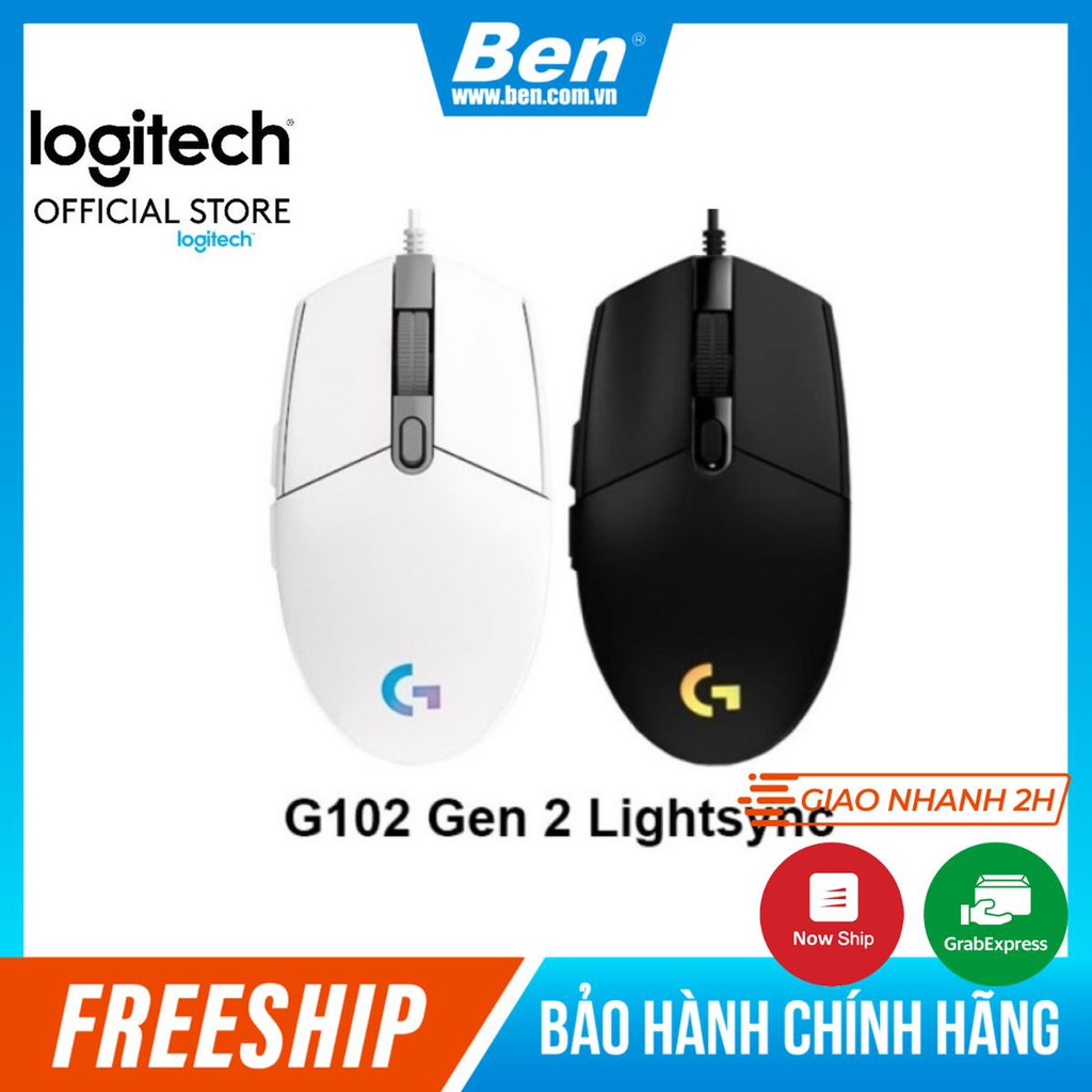 Chuột Game Logitech G102 RGB LED Gen 1 / Gen 2 - Chuột Logitech G102 Bảo Hành 24 Tháng 1 Đổi 1