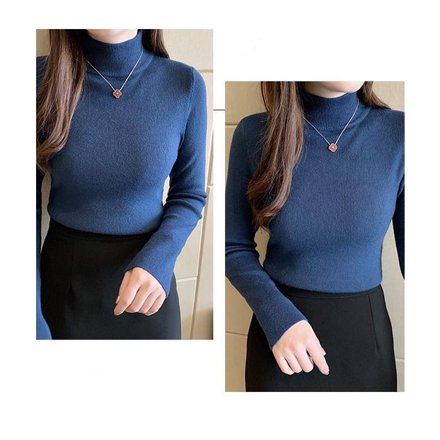Áo Len Thu Đông Cổ Lọ Dài Tay Giữ Nhiệt Basic 6 Màu Trẻ Trung Chất Liệu Mềm Mịn Cao Cấp | BigBuy360 - bigbuy360.vn