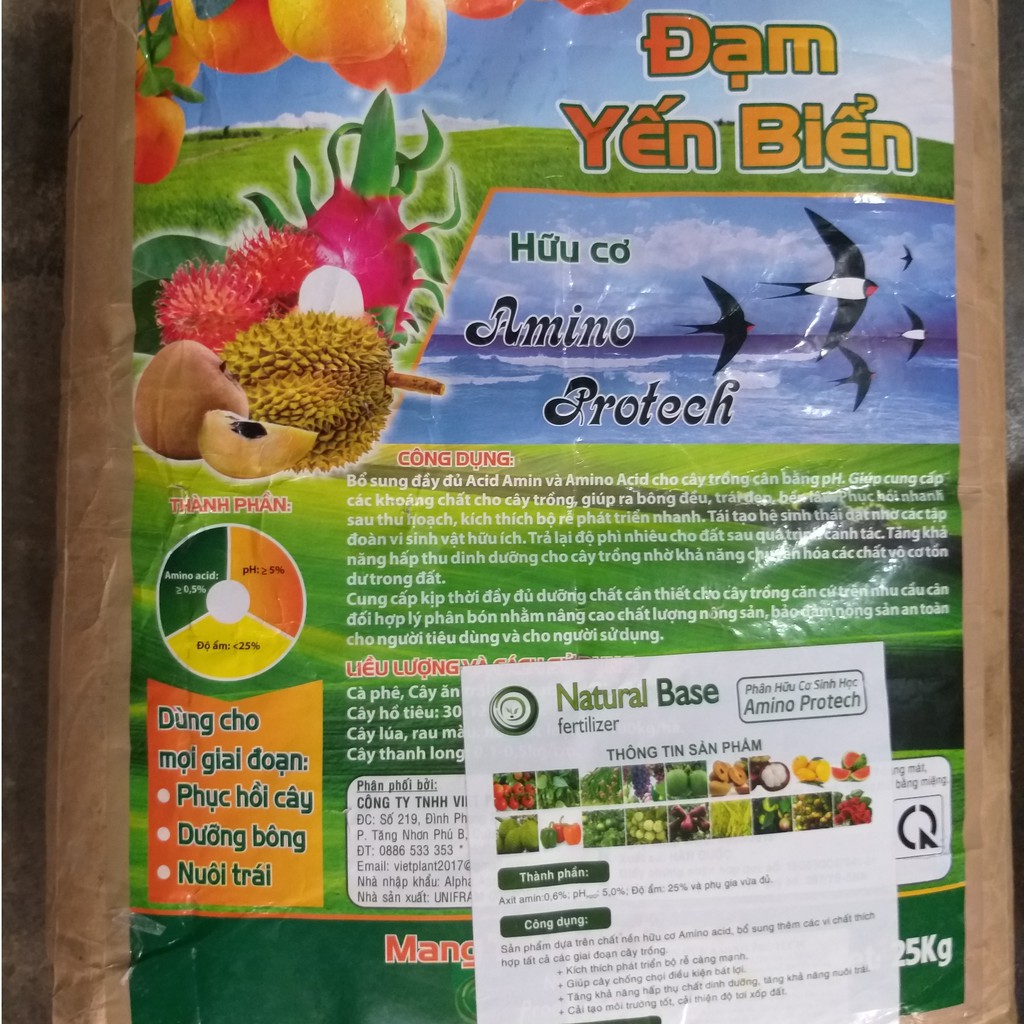 (500g) Phân Hữu Cơ - Phân hữu cơ Đạm Yến Biển Hàn Quốc