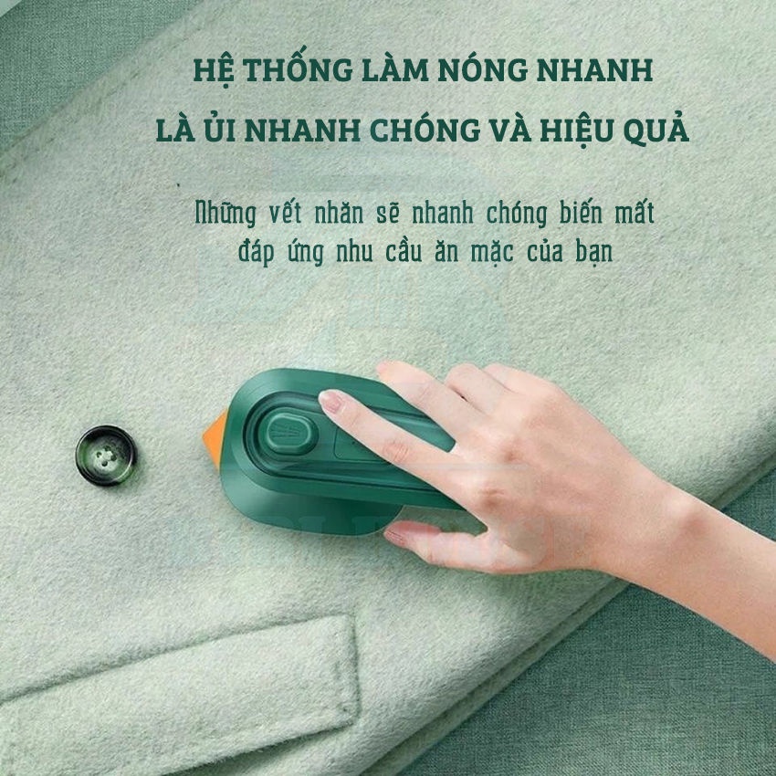 Bàn là hơi nước cầm tay Mini, bàn ủi hơi nước công suất 33W chính hãng cao cấp