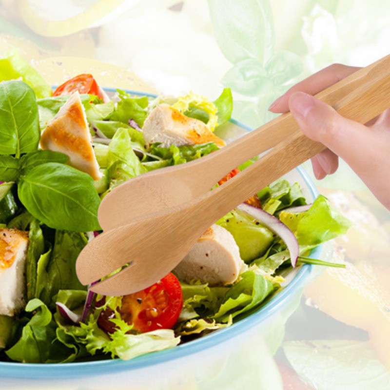 Kẹp Gắp Thức Ăn Bằng Gỗ Tre