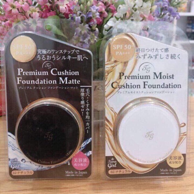 Phấn nước Tiara Girl Premium Cushion Foundation Nhật Bản 15g