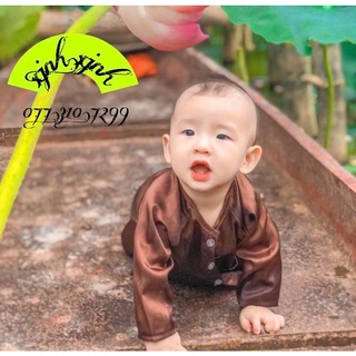 Bộ ba bà nâu trắng cho bé trai bé gái