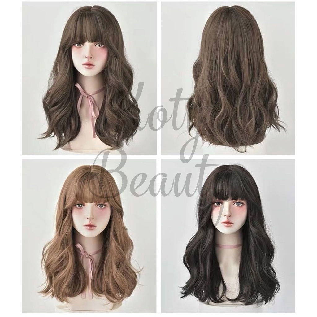 Tóc giả nguyên đầu ❤️KOTY BEAUTY❤️ tóc giả nữ cả đầu xoăn lơi TG67