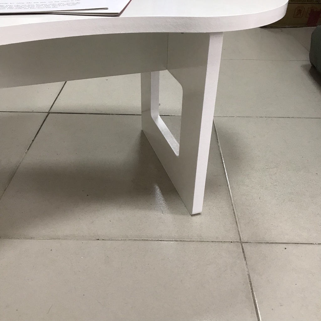 Bàn trà/cafe/sofa hình hạt đậu, chân gỗ tự nhiên cao cấp