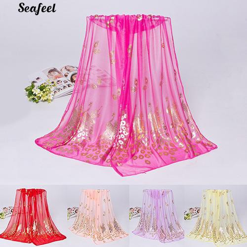 khăn choàng nữ chiffon hình gà trống