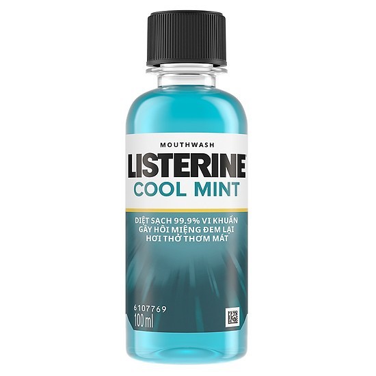 [QUÀ TẶNG KHÔNG BÁN]  Nước súc miệng bạc hà Listerine Cool Mint 100ml