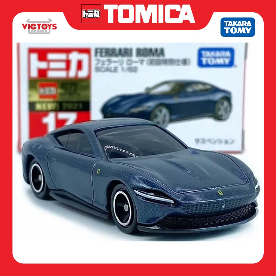 Xe mô hình Tomica Ferrari No.17 Ferrari Roma 1st 175728 Fullbox Chính Hãng Takara Tomy - Victoys