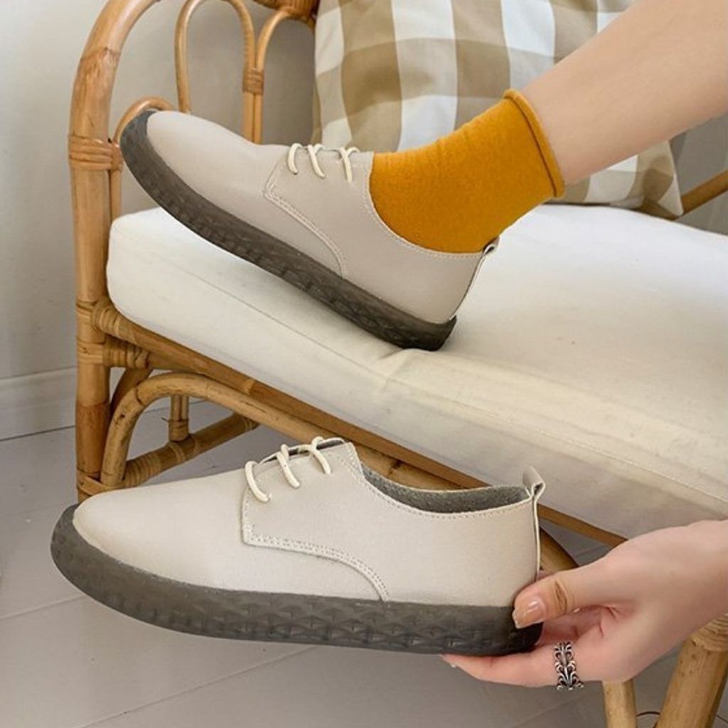 Giày Nữ Slip On Da - Giày Lười Da Nữ Dáng Bè Siêu Xinh -  MPS248 [HÀNG ORDER] | BigBuy360 - bigbuy360.vn