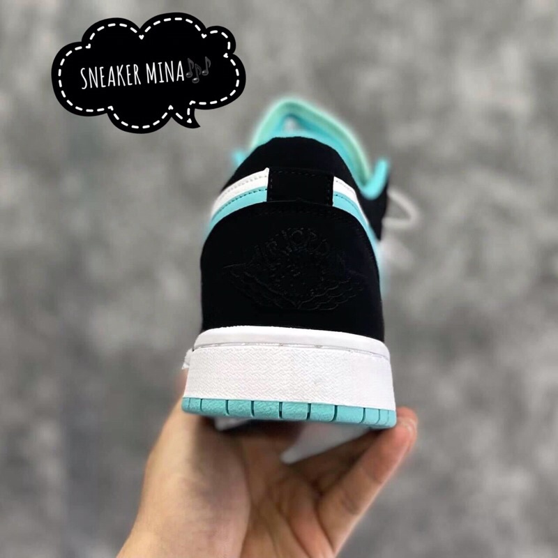 Giày Jordan xanh ngọc cổ thấp  💋  giày thể thao nam nữ sneaker jd1 xanh low full box