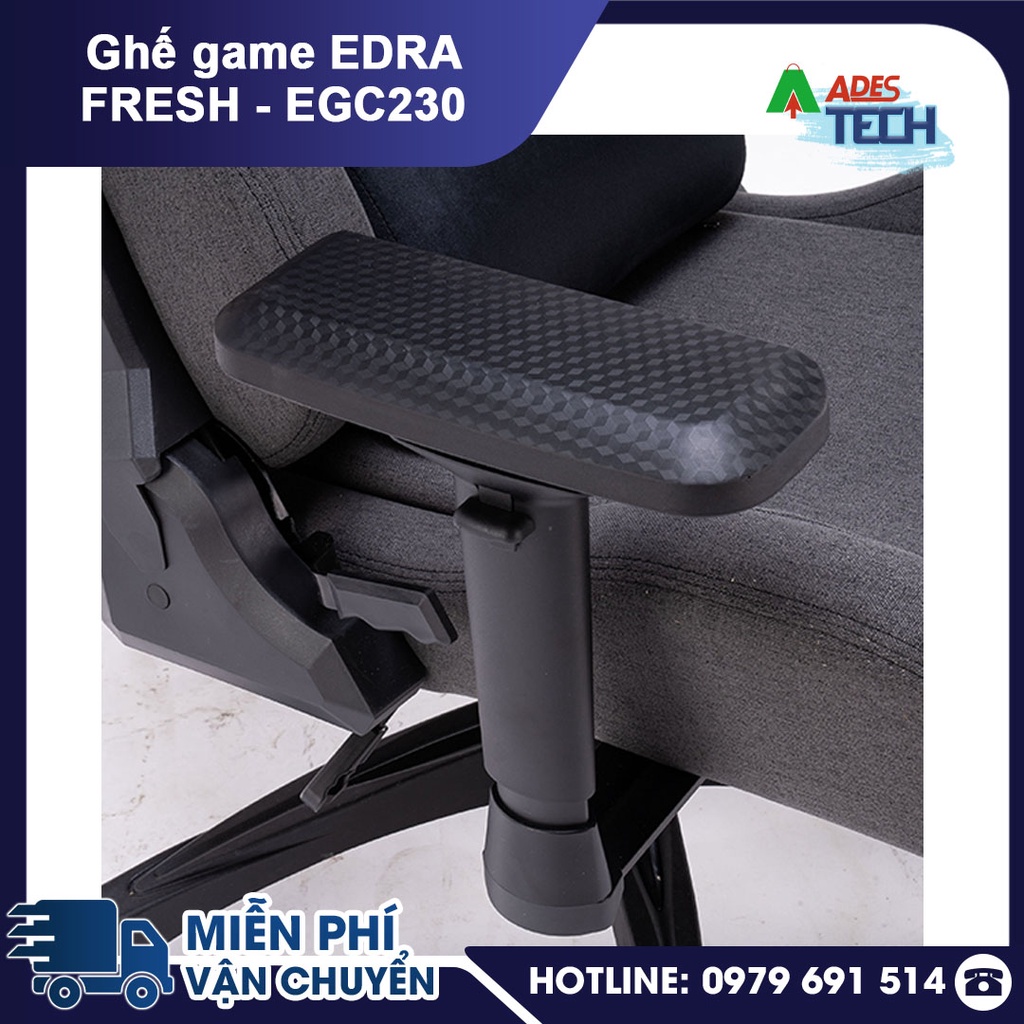 Ghế gaming E-Dra FRESH EGC230 vải kháng khuẩn tay ghế 4D đệm cao su nguyên khối