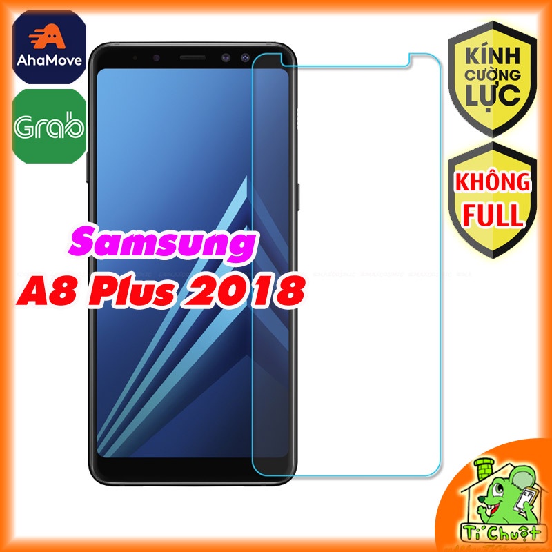 [Ảnh Thật] Kính CL Samsung A8 PLUS 2018 A730 - Cường Lực 2.5D Không FULL, 9H-0.26mm