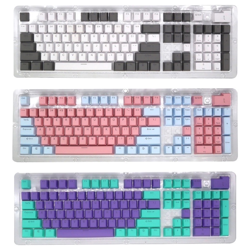 Keycap ABS mix màu không giới hạn, dùng để gắn vào bàn phím cơ, Profile OEM, phù hợp mọi layout