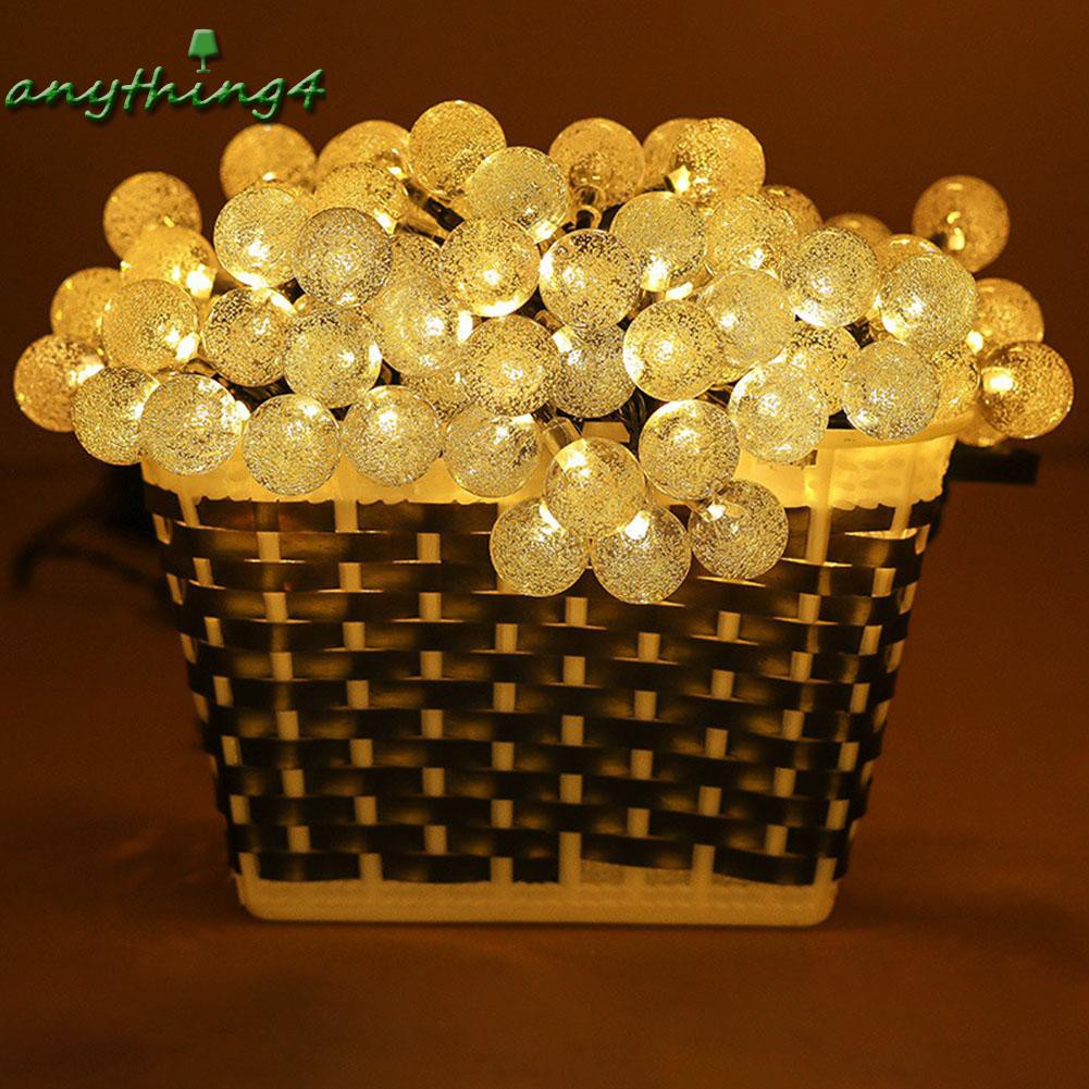 Dây Đèn Led Bóng Tròn Năng Lượng Mặt Trời Trang Trí Sân Vườn