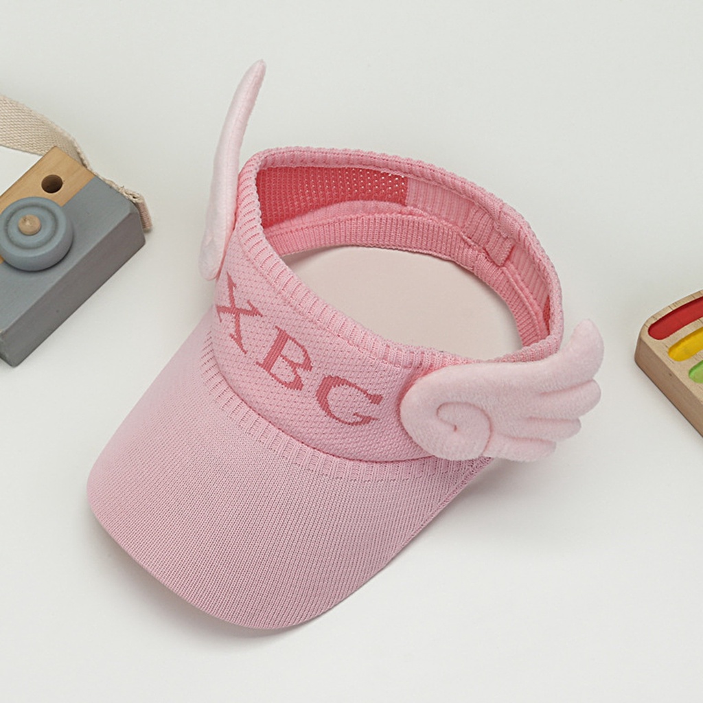 Mũ Dệt Kim Hở Chóp Thoáng Khí Đính Cánh Thiên Thần Thời Trang Mùa Hè