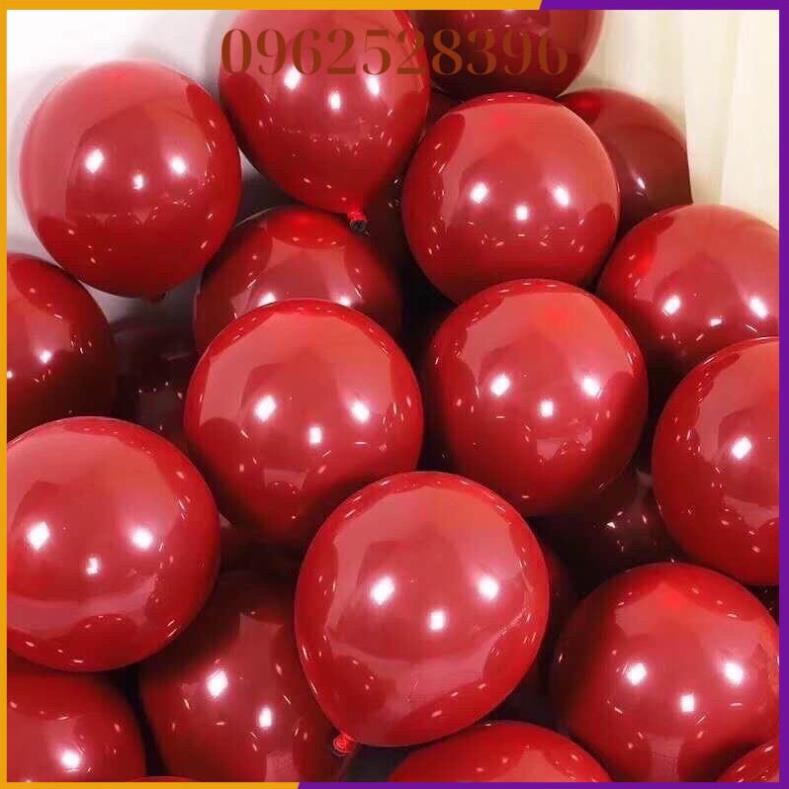 Set bóng trang trí phòng cưới màu thạch lựu đỏ nổi bật