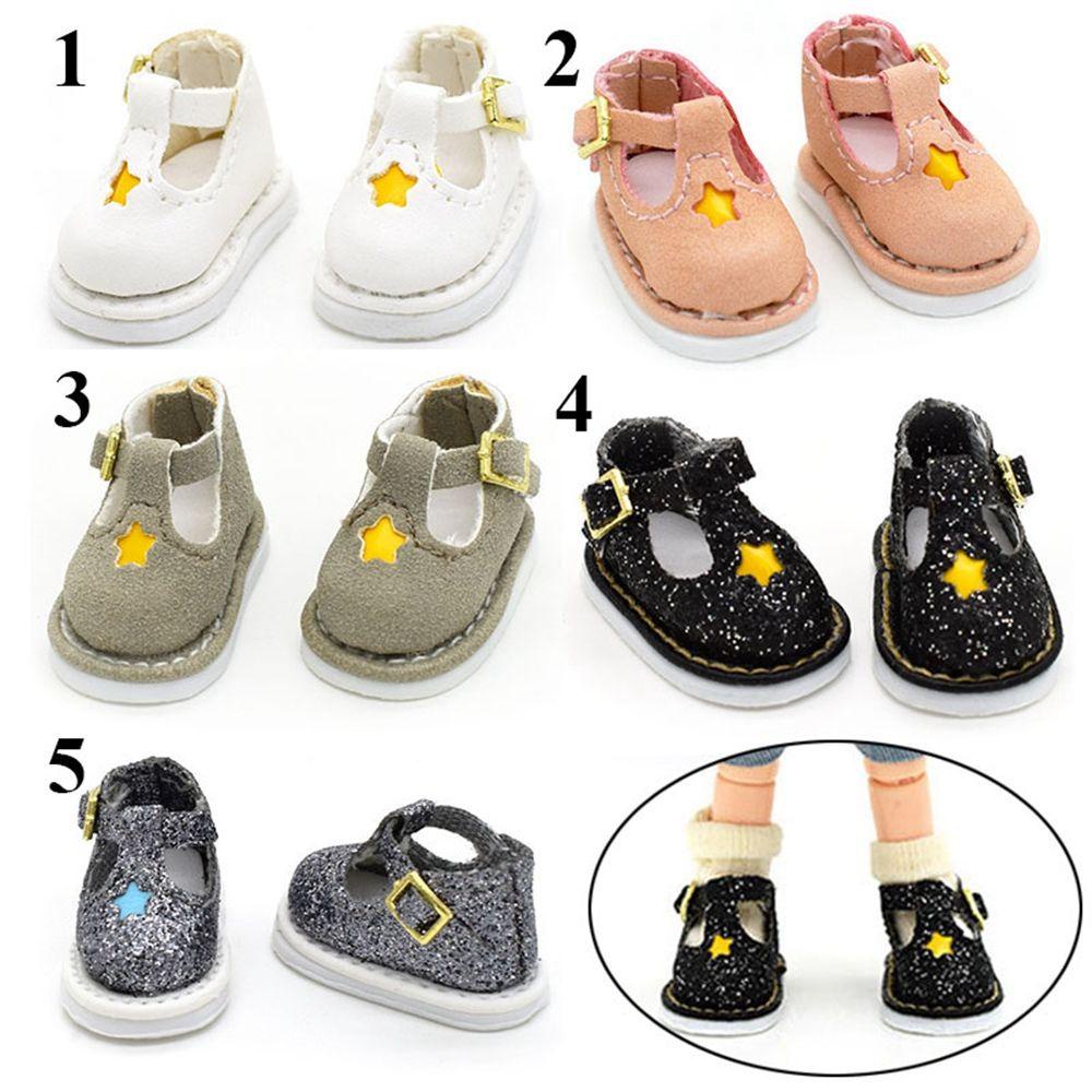 Giày Boot Da Bò Thời Trang Dễ Thương Dành Cho Búp Bê 1 / 12BJD