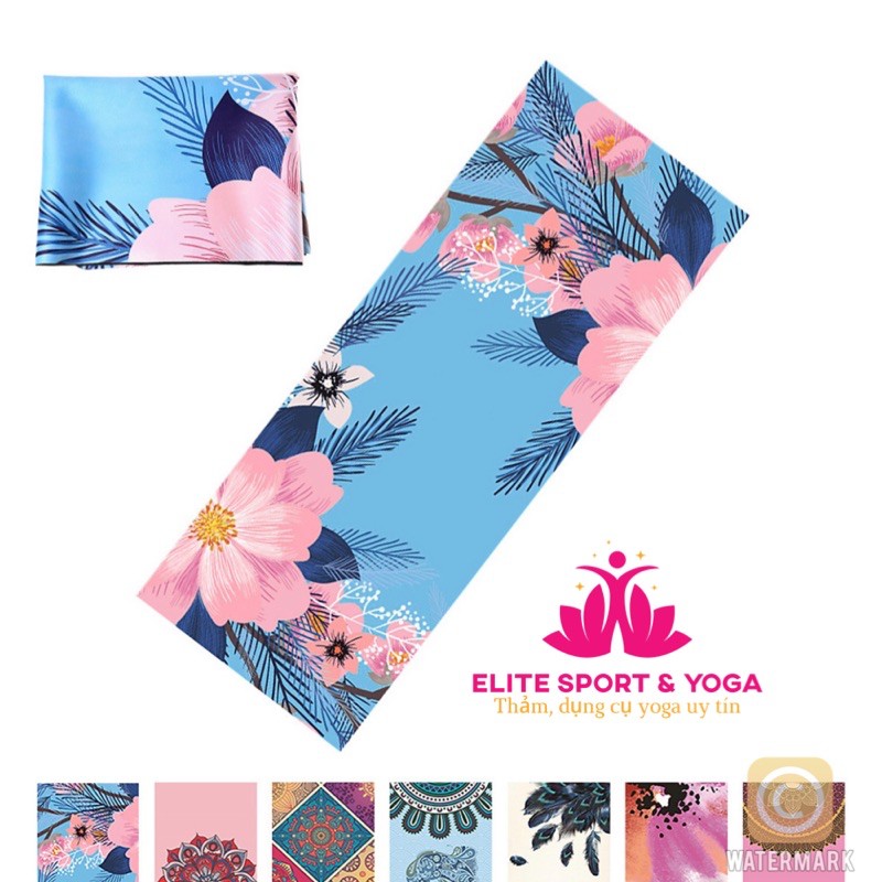 Thảm yoga du lịch cao cấp Elite Sport tặng kèm túi đựng