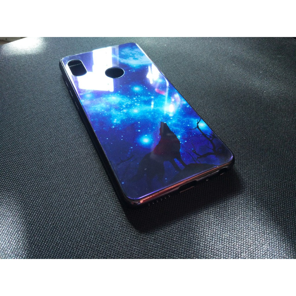 Ốp lưng xiaomi redmi note 5 pro họa tiết sói in phủ bóng đẹp mắt