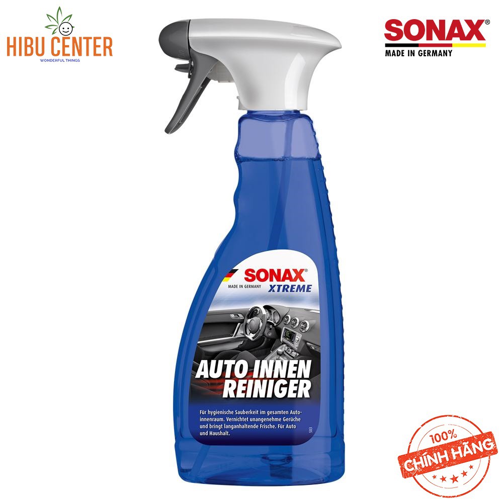 Dung Dịch Làm Sạch Khoang Nội Thất Xe Xtreme Có Khử Mùi SONAX Xtreme Interior Cleaner 221241 (500ml) Hàng Đức Chính Hãng