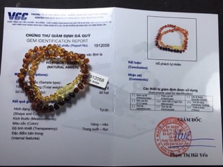 Bộ vòng hổ phách Amber