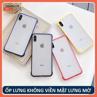 Ốp lưng không viền mặt lưng mờ - nhiều màu lựa chọn