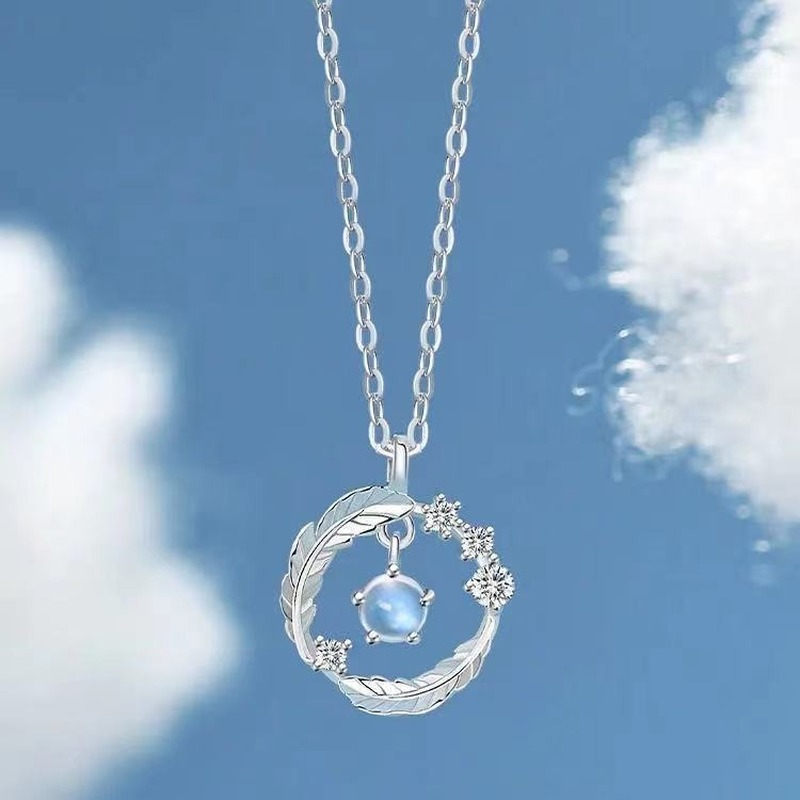 Vòng cổ Mặt Đá Mặt Trăng Thời Trang Cho Nữ