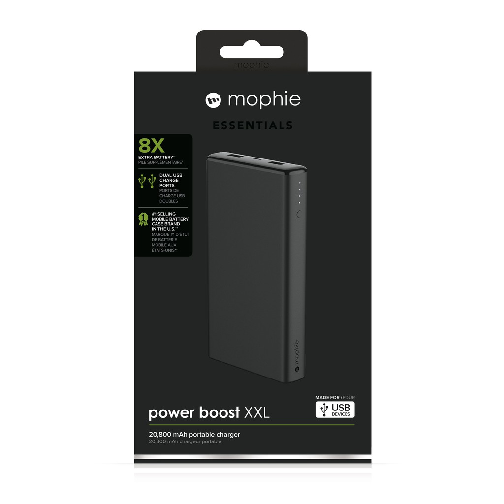 Sạc Dự Phòng Mophie Power Boost XXL 20800mAh 4083-BLK-I