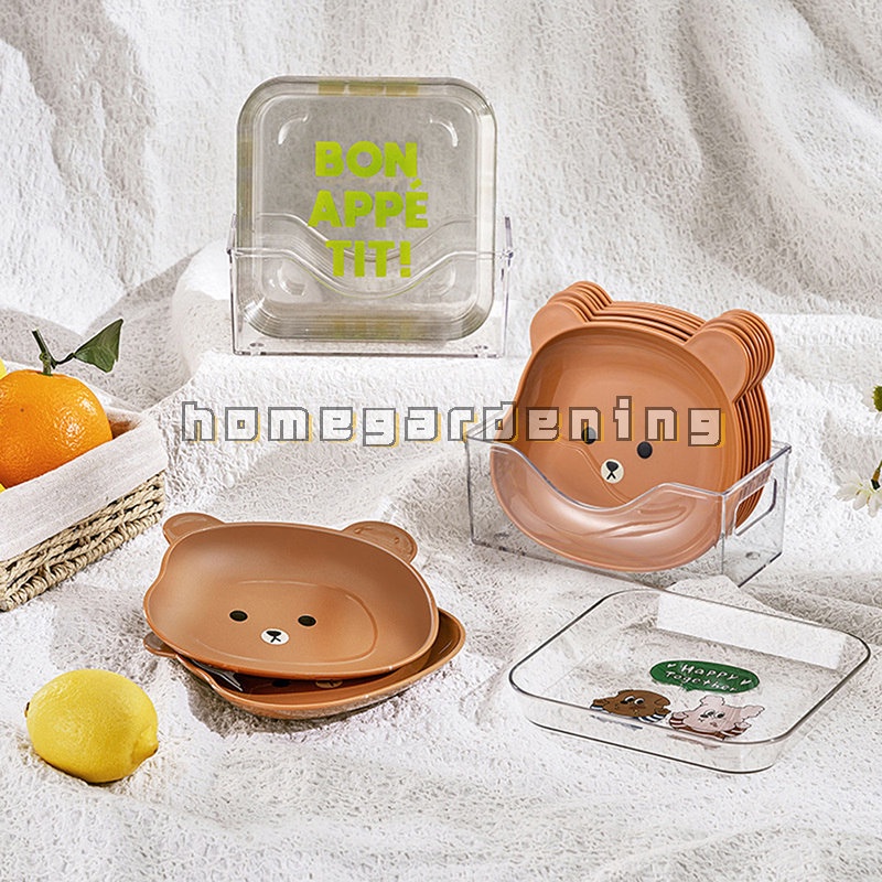 Khay Đựng Rác / Trái Cây Hình Gấu Dễ Thương