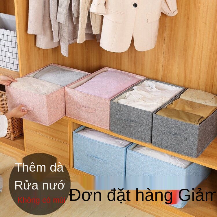 Hộp đựng đồ, quần áo nghệ thuật bằng vải, tủ dạng ngăn kéo, áo, đồ nhỏ có thể gấp lại