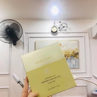 Mặt nạ thải độc Purifying Bubble Sheet mask Herizme Hàn Quốc chính hãng
