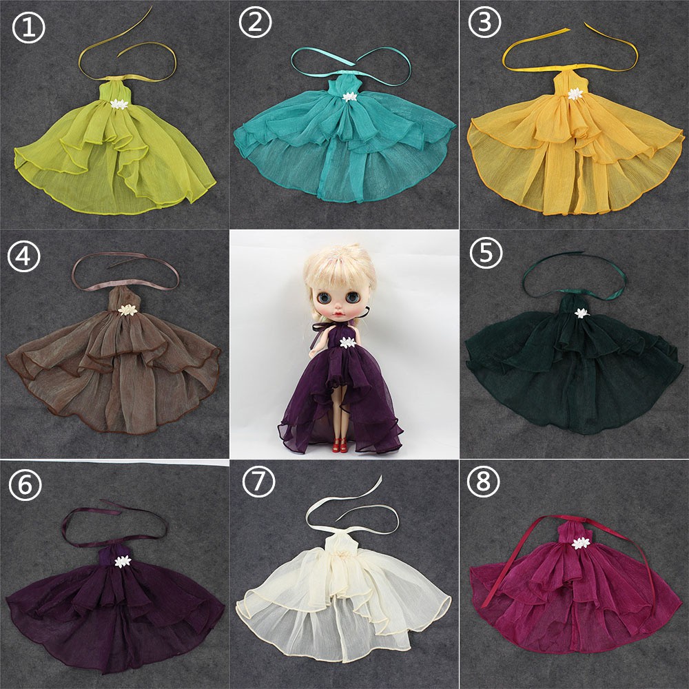 Blythe Little Ragdoll Babydoll Prom Dress 8 Tùy chọn 6 điểm Quần áo trẻ em azone Lika Little Ragdoll