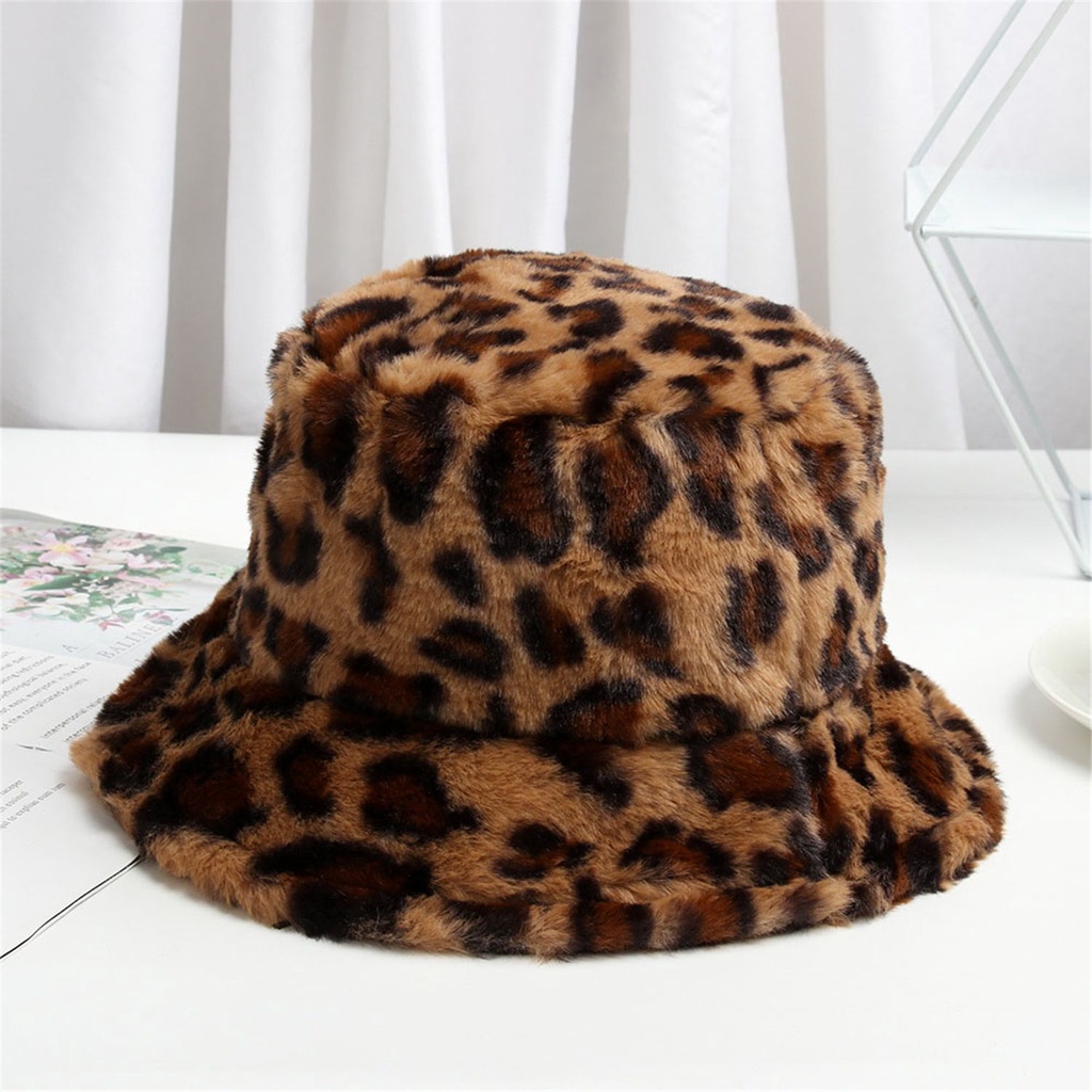 Túi xách đeo vai / nón tai bèo làm từ nhung mềm mại hoạ tiết da báo thời trang sành điệu cho nữ (có bán lẻ)