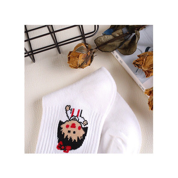 Tất vớ nữ cao cổ hàn quốc in hình TN33 giá rẻ