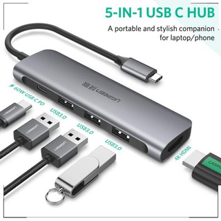 Hot - cáp usb type-c sang hdmi/ hub usb 3.0 ugreen 50209 - macbookstore9