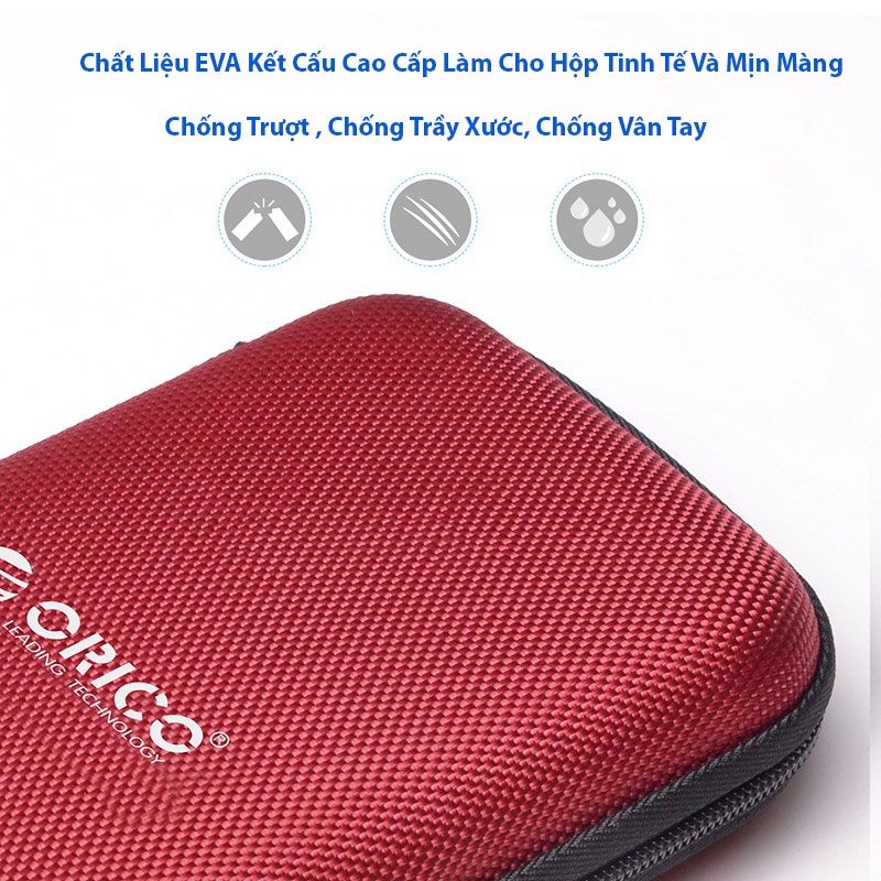 Túi đựng sạc dự phòng tai nghe ổ cứng cáp thẻ chống sốc bảo vệ Orico PHD 25