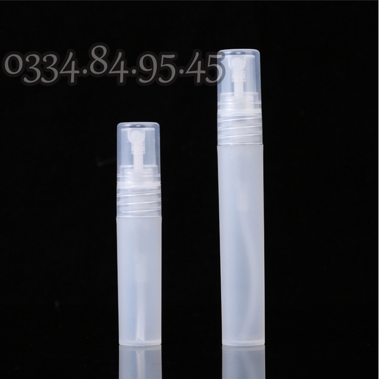 Lọ nhựa chiết nước hoa thân MỜ 5ml 10ml dạng xịt phun sương - Chai lọ đựng nước hoa, mỹ phẩm du lịch.