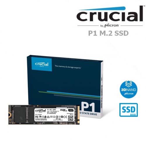 Ổ Cứng SSD Crucial P1 500GB NVMe PCIe Gen 3x4 M.2 2280