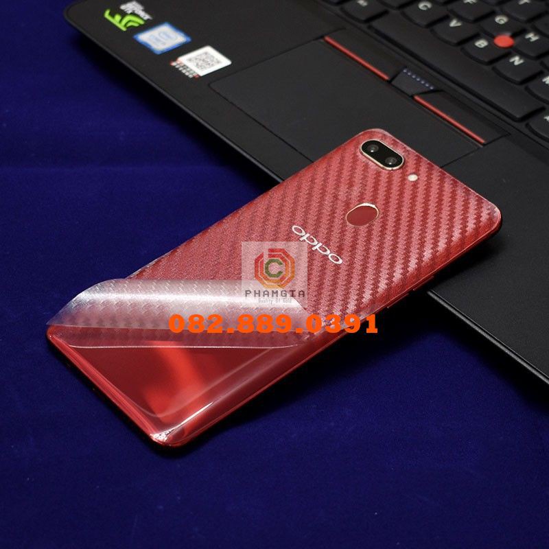 Miếng dán mặt lưng skin carbon Oppo F3 Lite/ F3/ F3 Plus