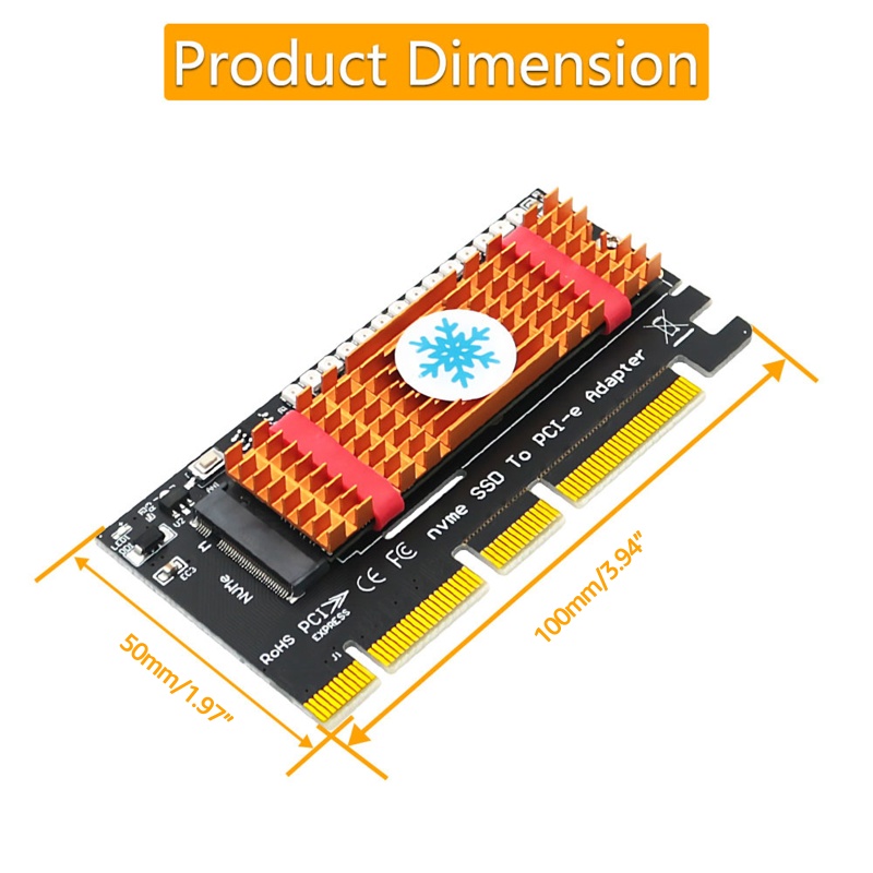 Thẻ Mở Rộng Ổ Cứng NAMA NVME Cho M.2 Sang PCIe X4