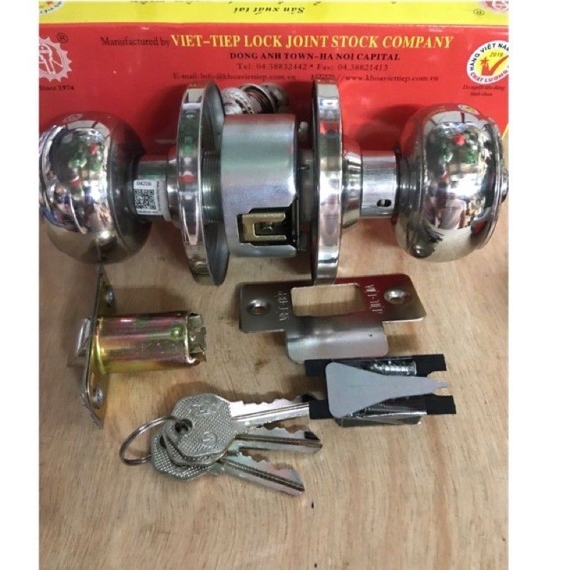 bộ khoá tay nắm tròn 04206 Việt Tiệp LH