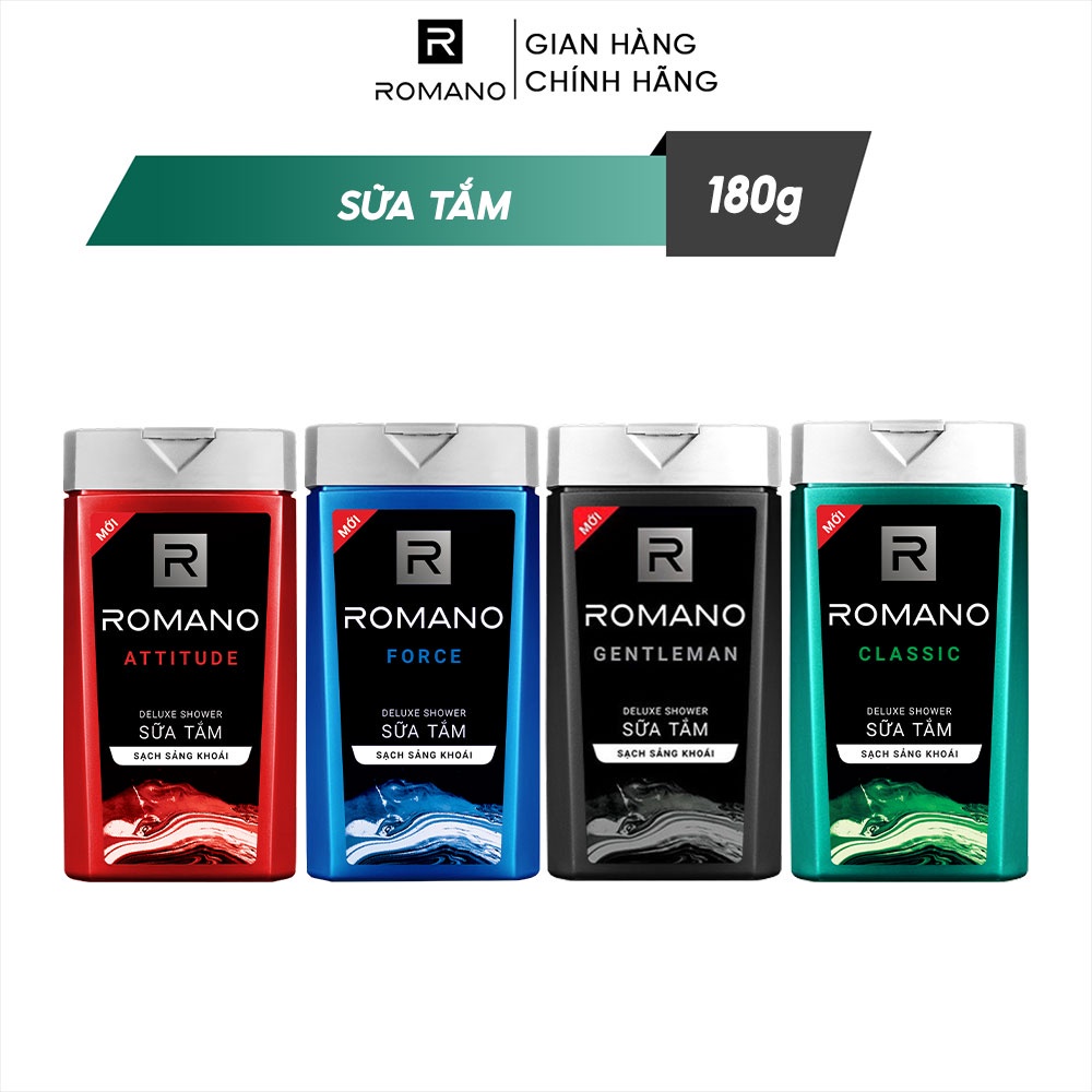 Sữa Tắm / Gội Romano hương nước hoa 180g