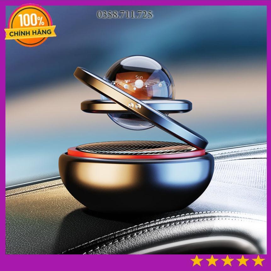 Nước hoa ô tô xoay có quả cầu phale độc đáo, Nước hoa xe hơi xoay băng năng lượng mặt trời