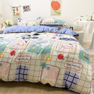 Cotton Poly Bộ Chăn Ga Gối Bé Và Gấu