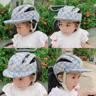 Nón Bảo Hiểm vs Bảo Vệ Đầu Cho Bé ( Có Tán)