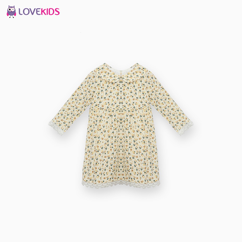 Váy tiểu thư vintage viền ren - Lovekids